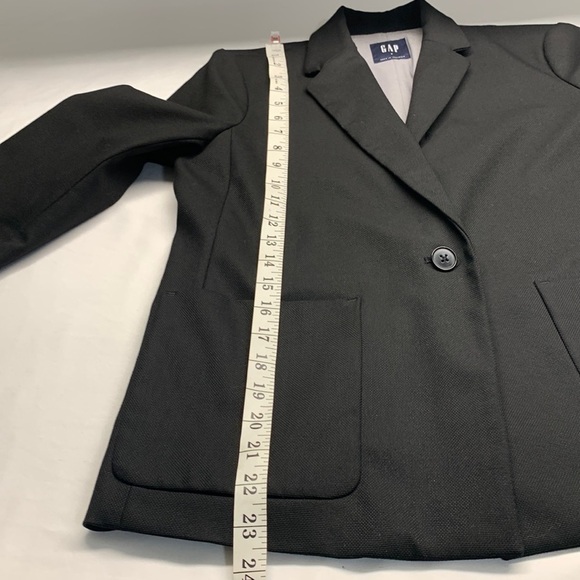 Gap Classic Blazer Lightweight Jacket Black Size 6 - Picture 10 of 12